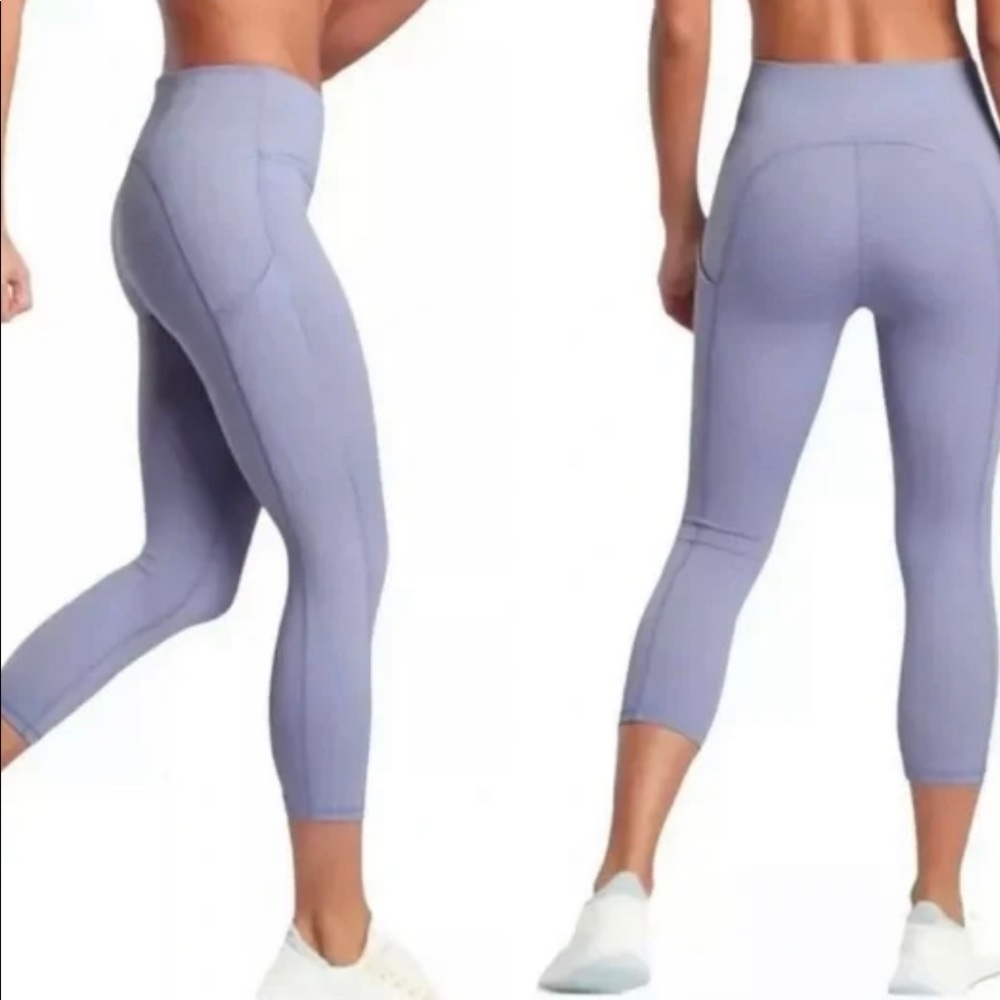 Athleta Lavender High-Rise 7/8 Pocket Leggings
